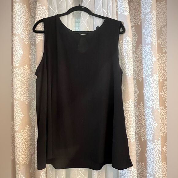 Ellen Tracy Black Sleeveless Top – Size XL - Picture 3 of 3